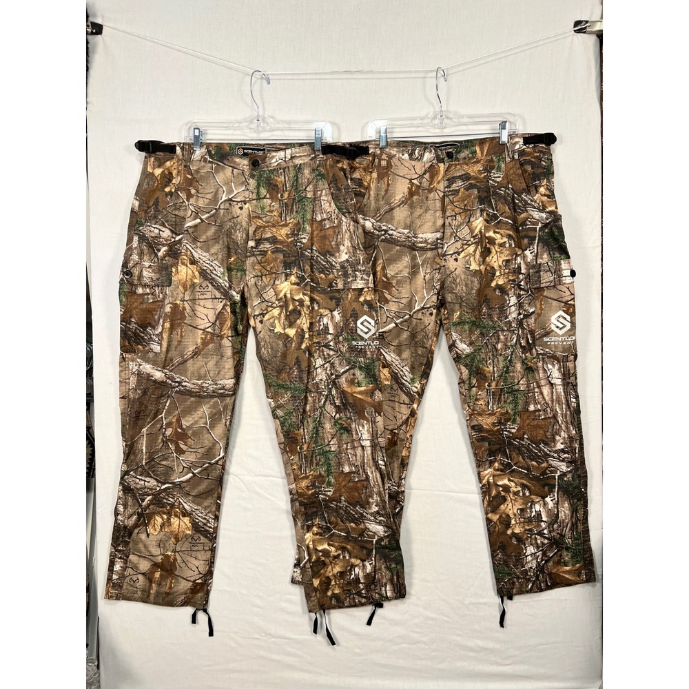 ScentLok Technologies Prevent Realtree Camo Cargo Hunting Pants Mens XXL 2 Pair